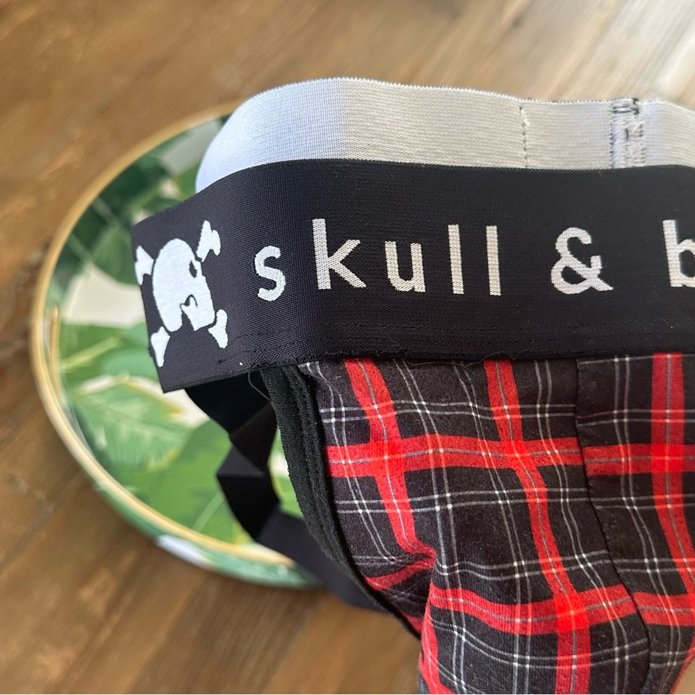 Skull & Bones Jockstrap - Plaid